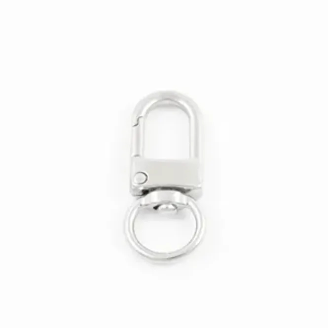 Hovedbilde Karabinkrok 40mm sølv ( 2 pk )
