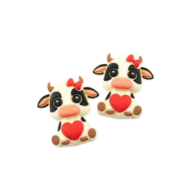 Maskestoppere Ku med Hjerte (2pk)